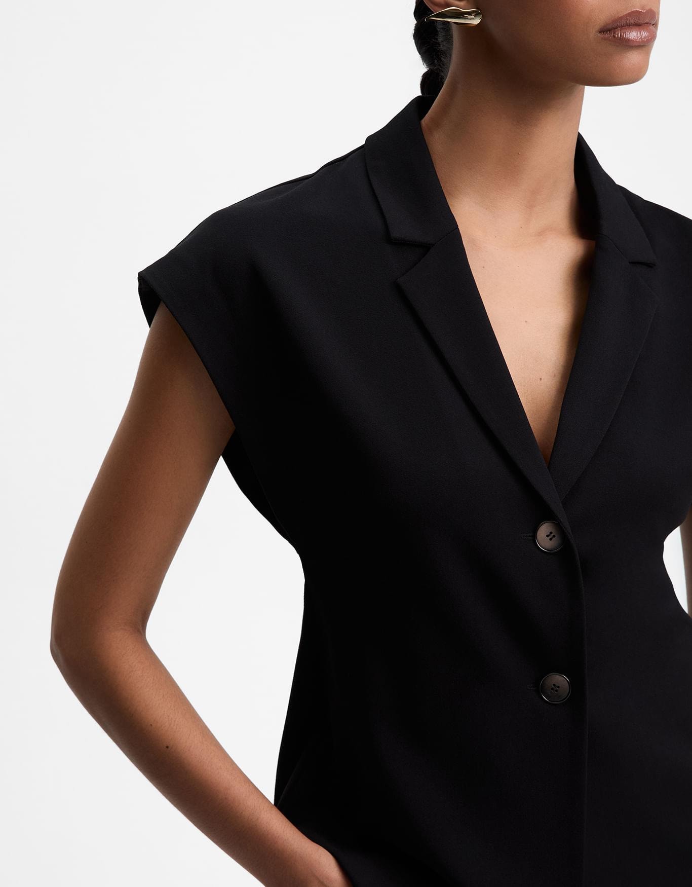 Blusa Colete Alfaiatada