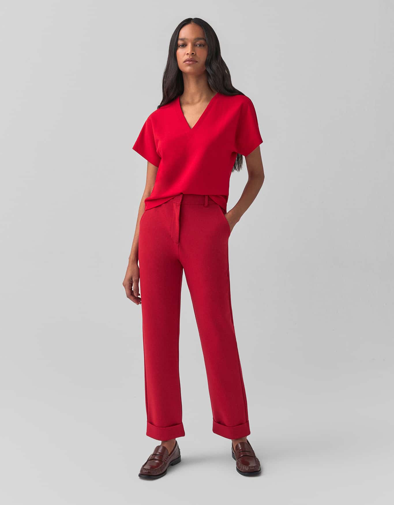 Blusa Decote v Crepe 360