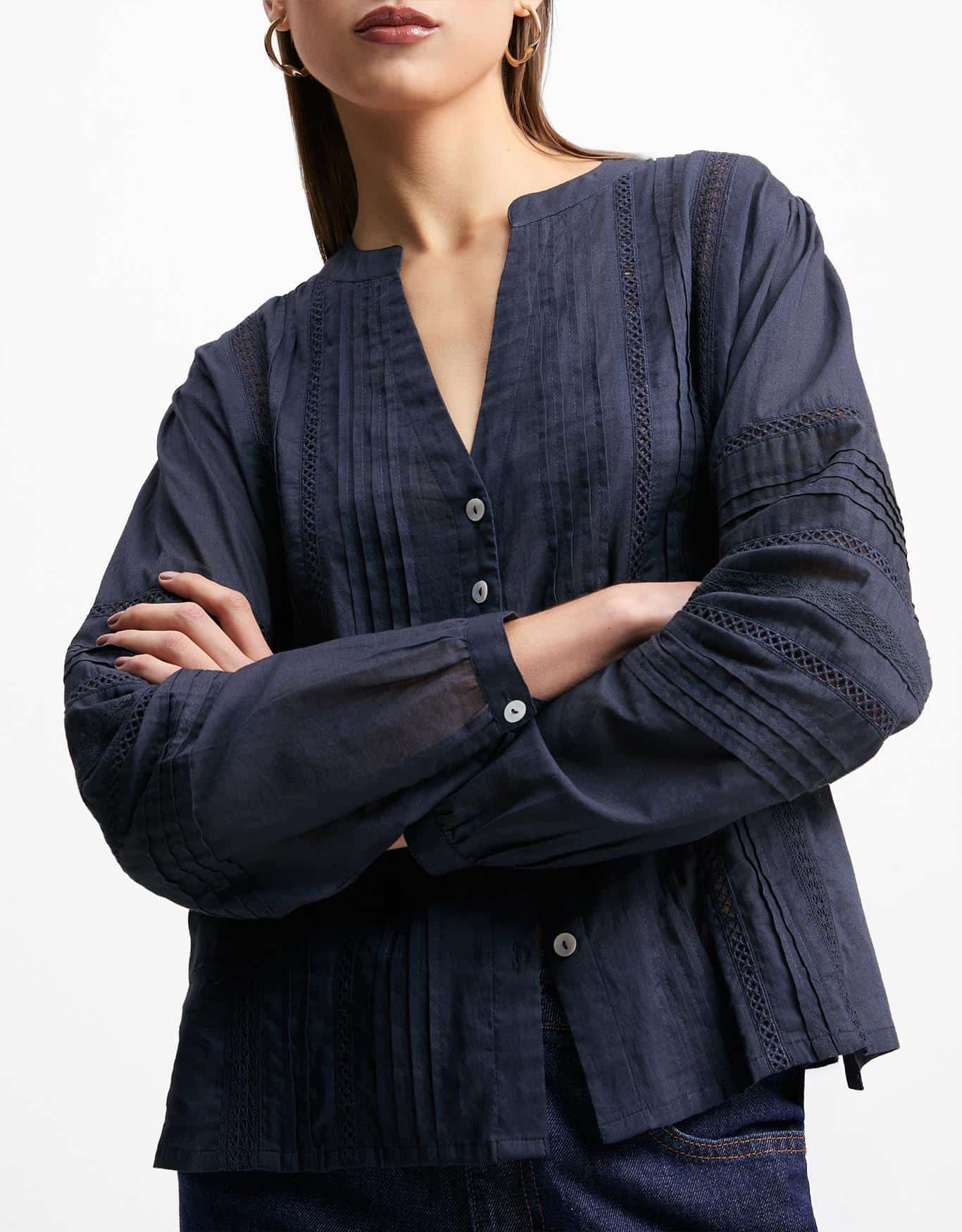 Blusa Detalhe Entremeio