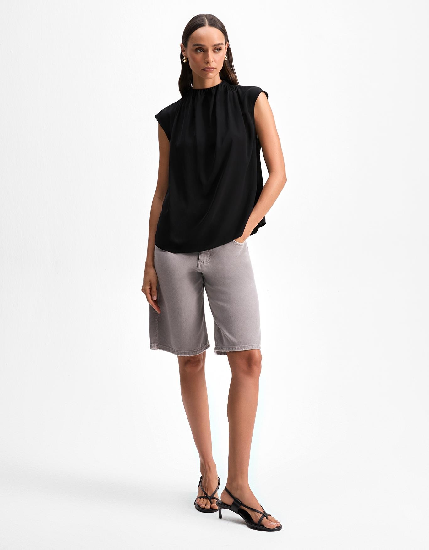 Blusa Elástico Decote