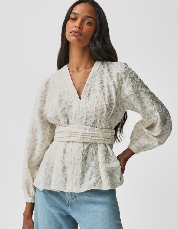 Shoulder — Blusa Floral 3d