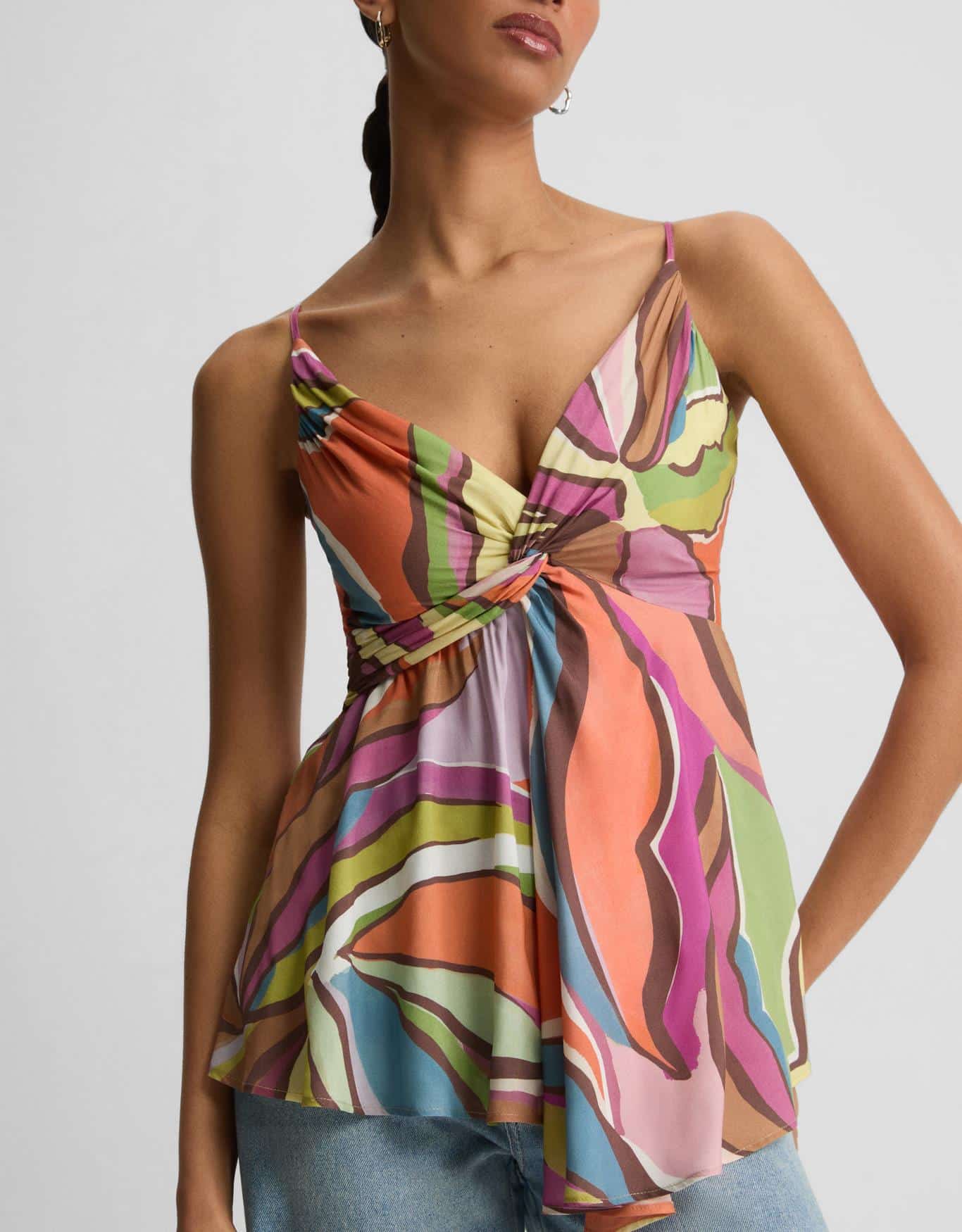 Blusa Floral Abstrato