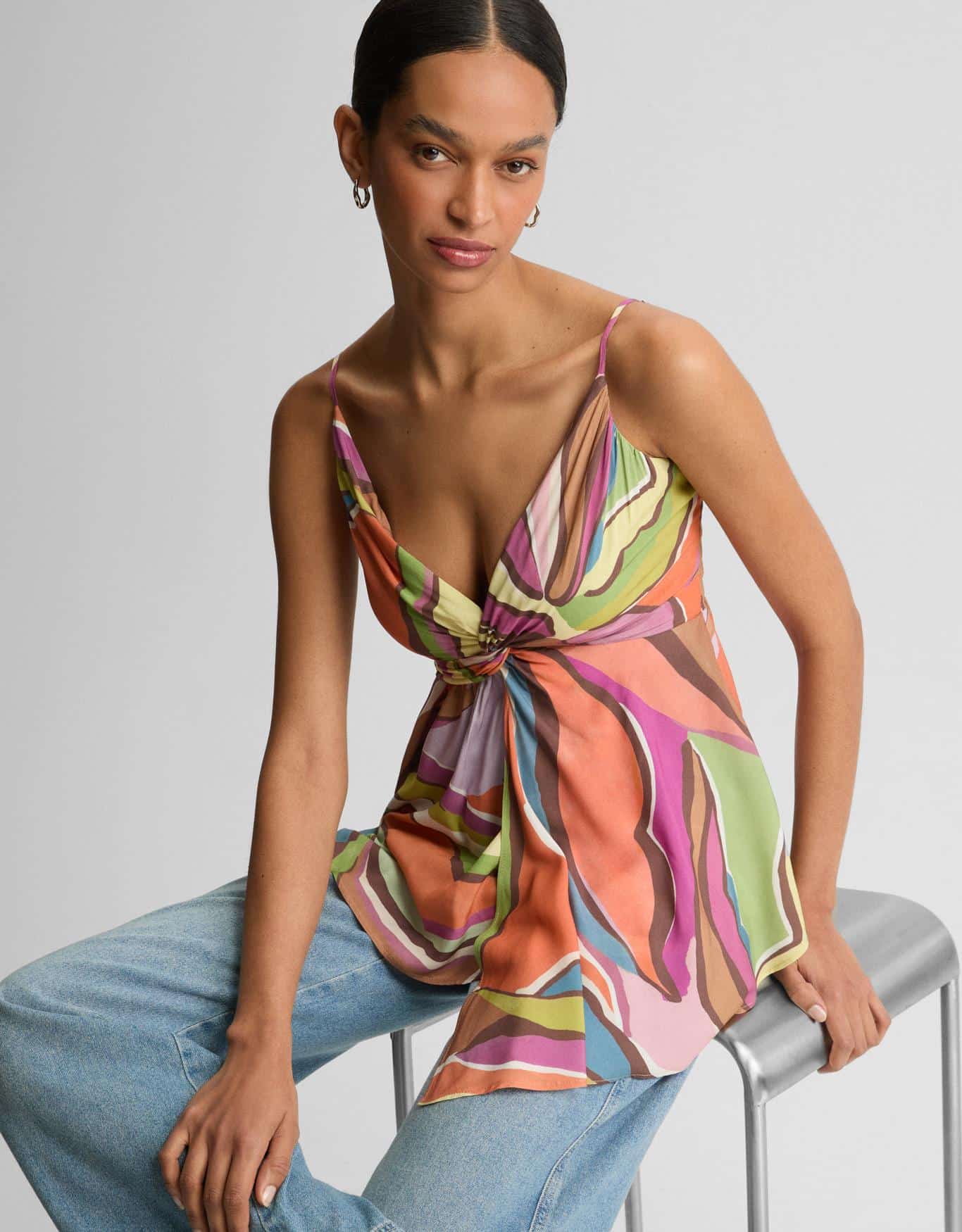 Blusa Floral Abstrato