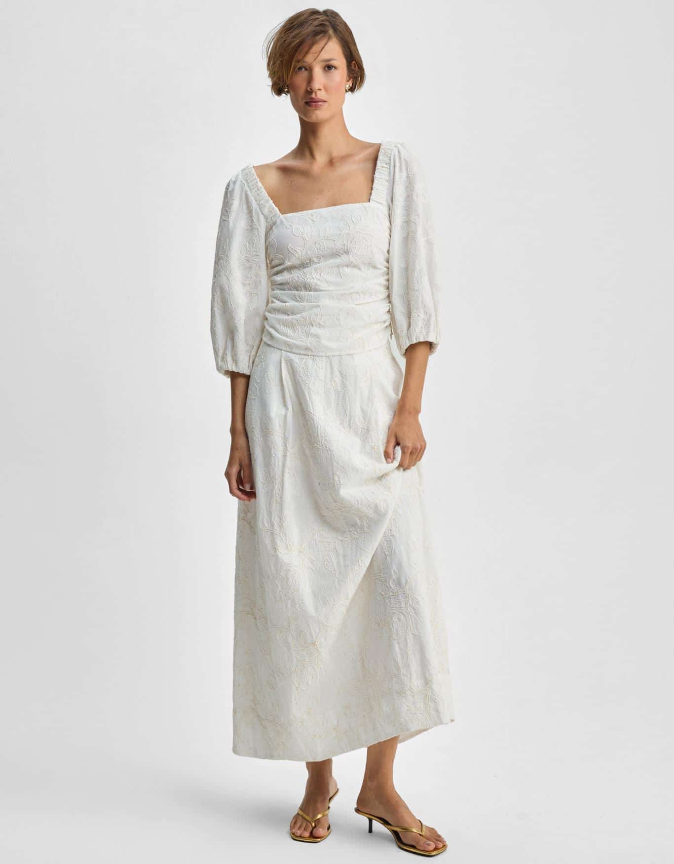 Blusa Floral Bordado Brilho