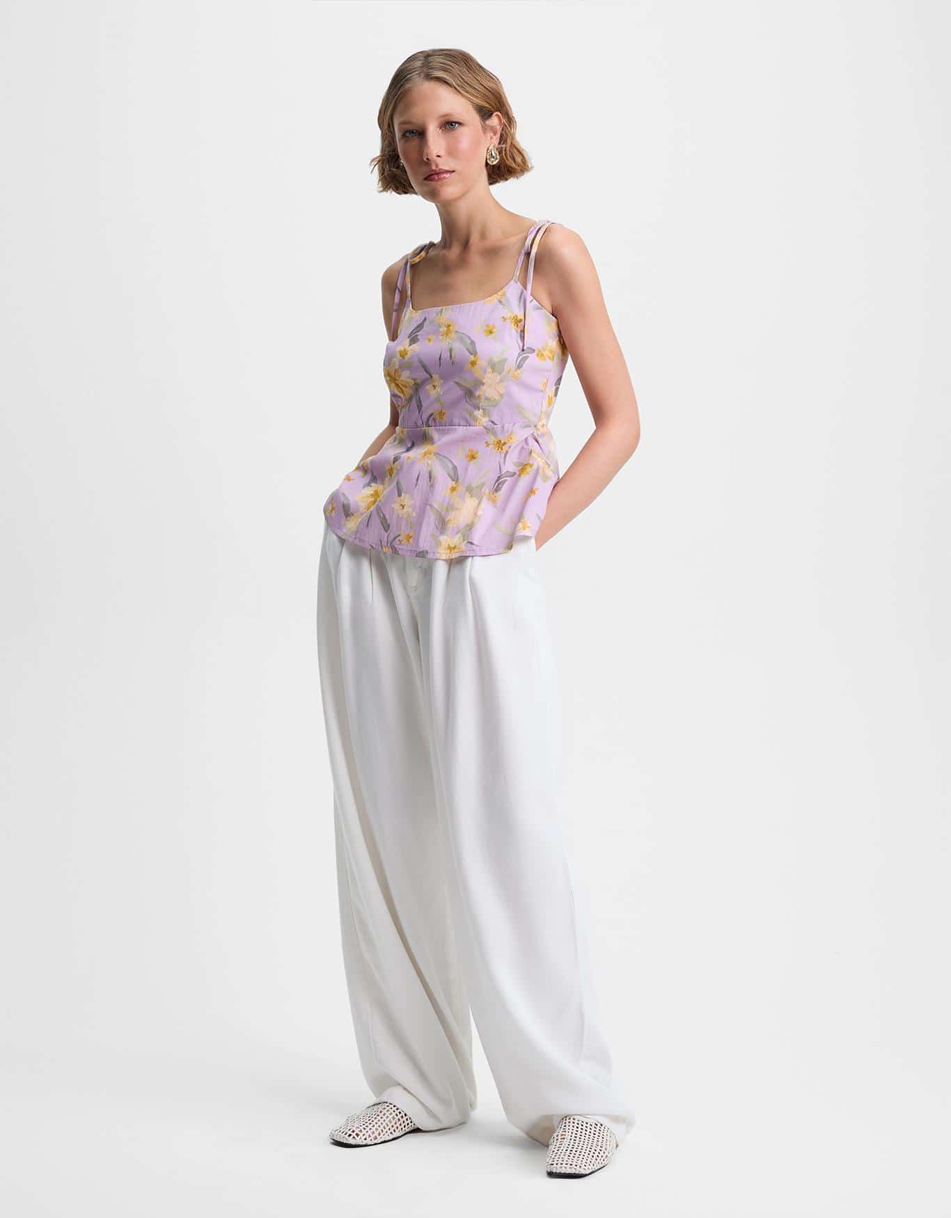 Blusa Floral Botanique Lilás