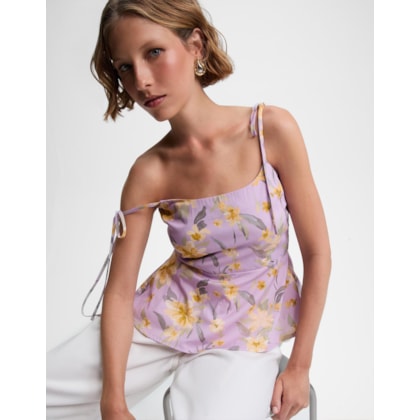 Blusa Floral Botanique Lilás