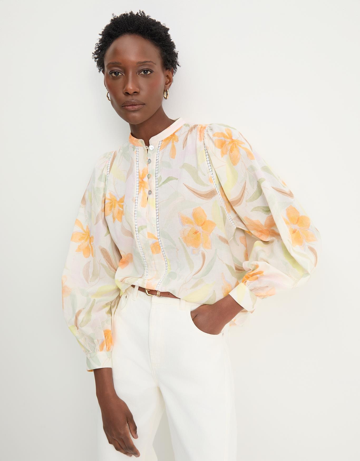 Blusa Floral Pincelada