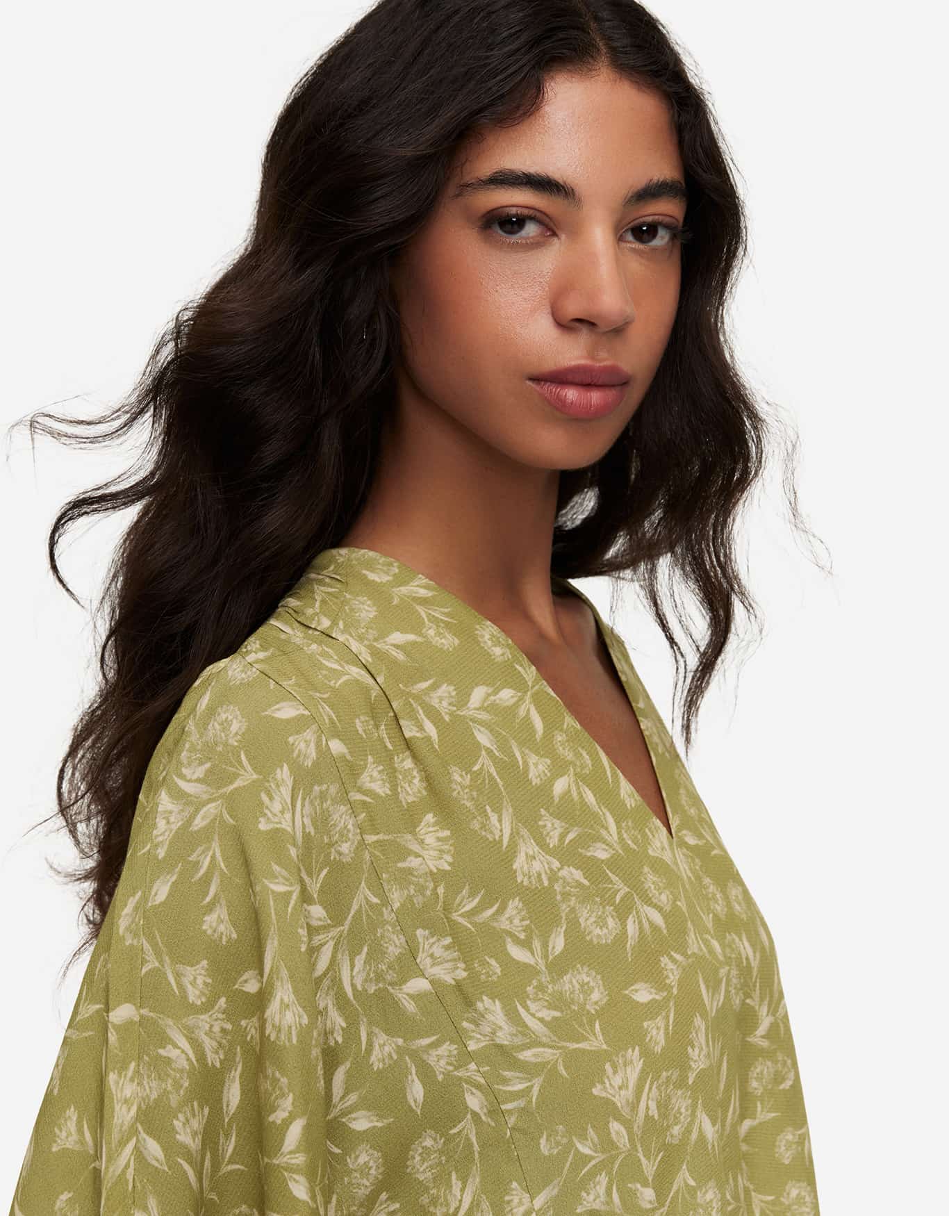 Blusa Floral Verde