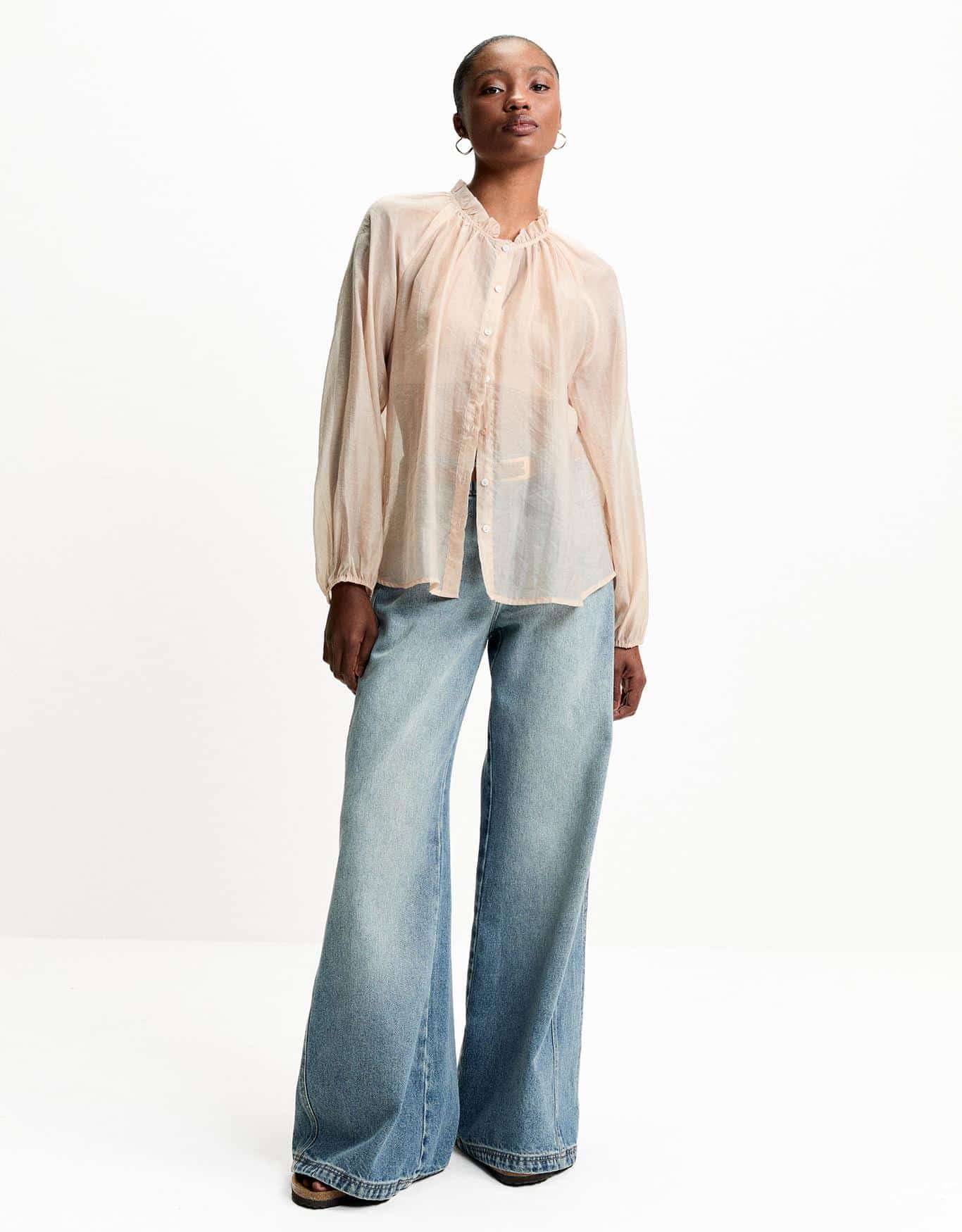 Blusa Franzido Decote