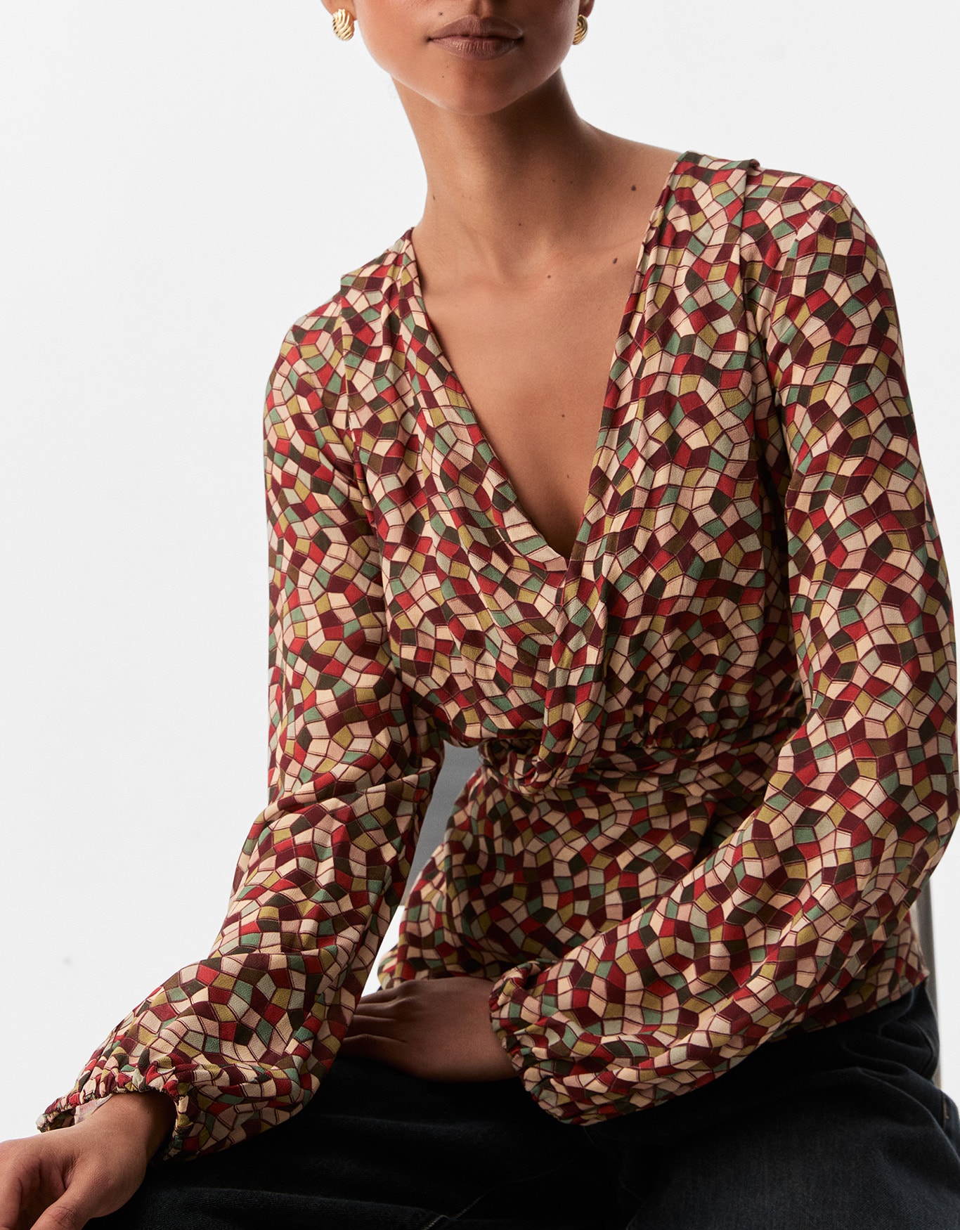 Blusa Geométrica Color