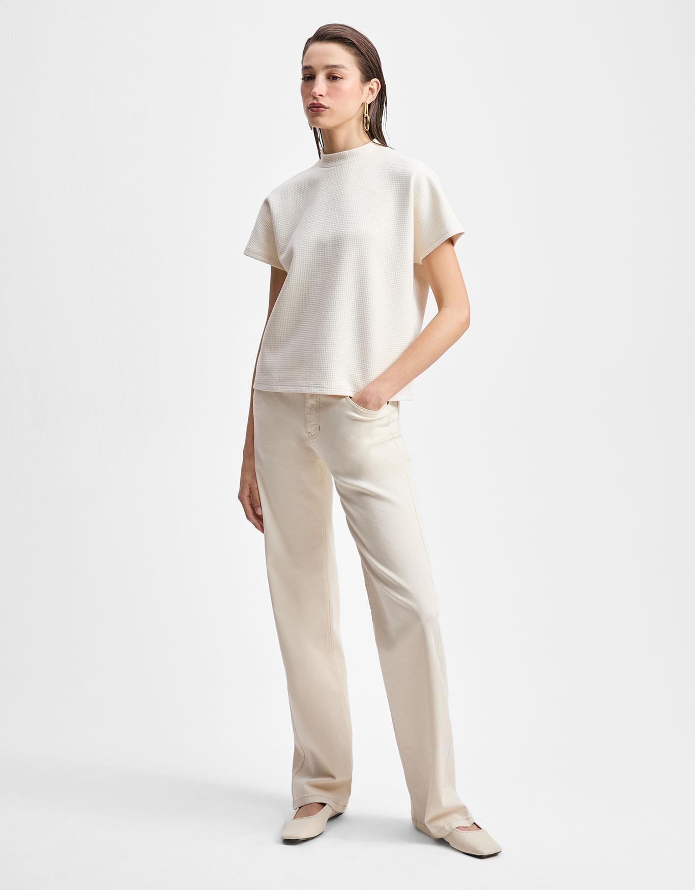 Blusa Gola Alta Textura 360