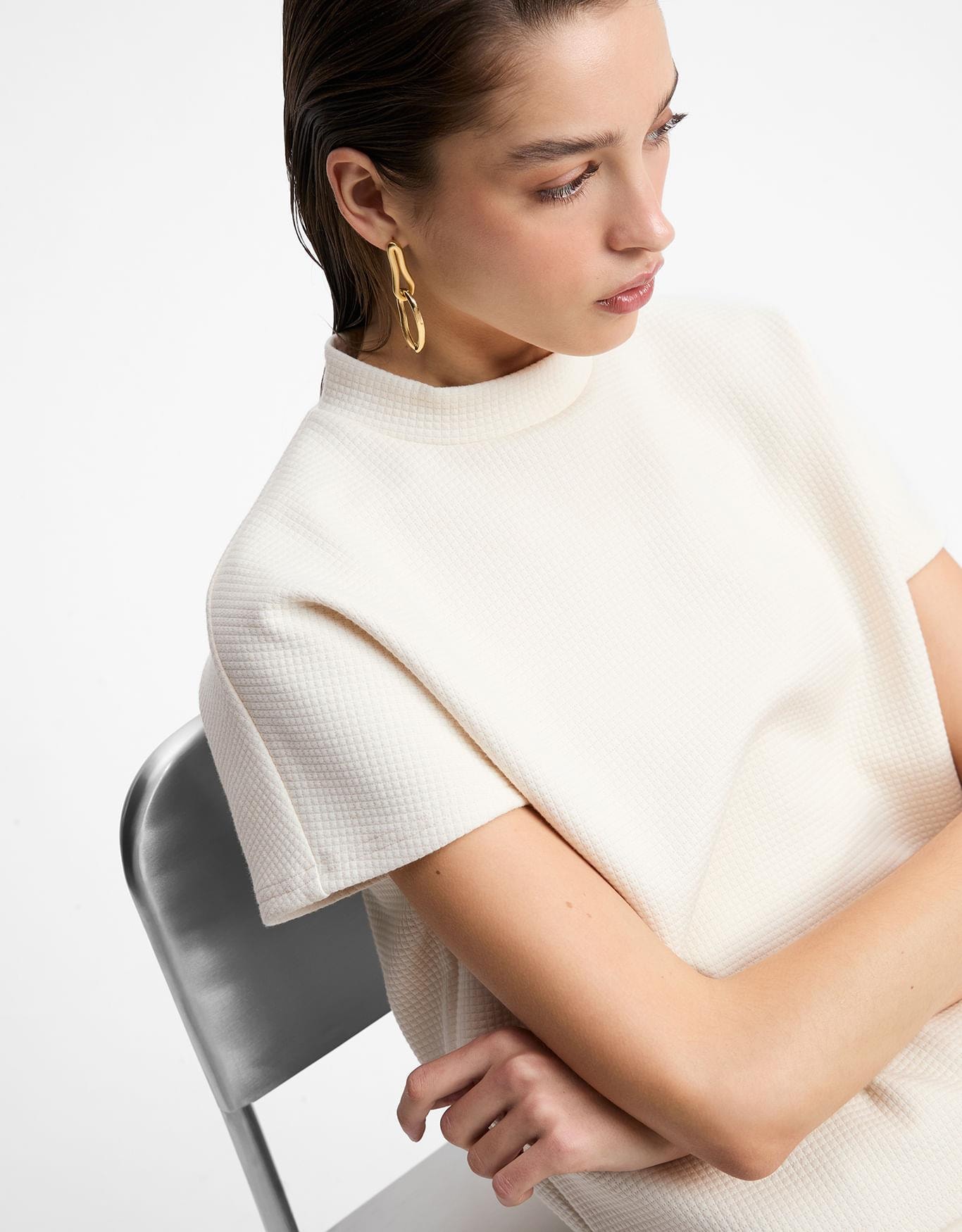 Blusa Gola Alta Textura 360