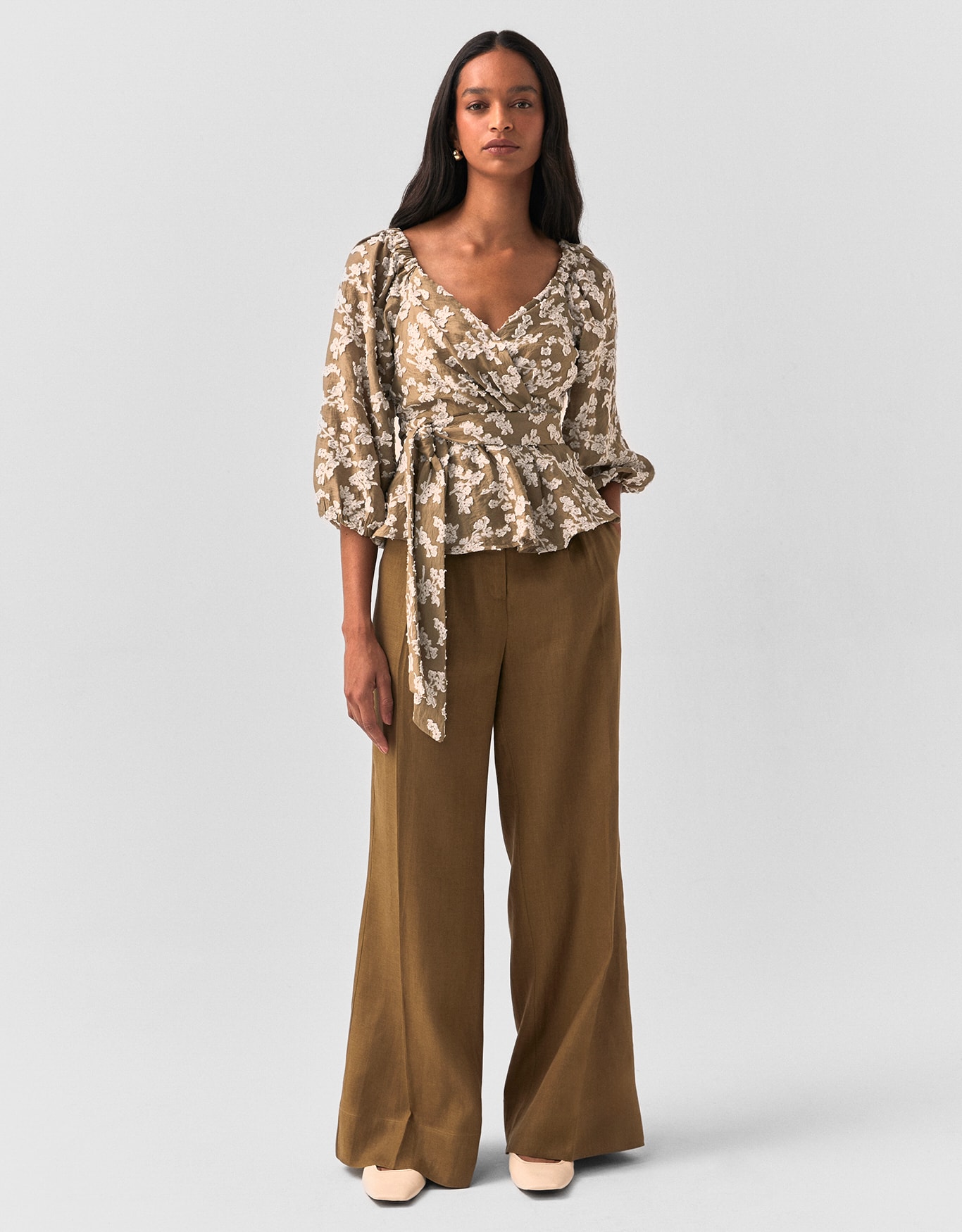 Blusa Jacquard Floral