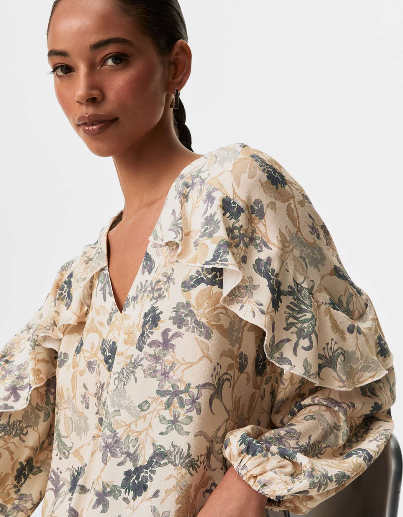 Blusa Jardim Azul