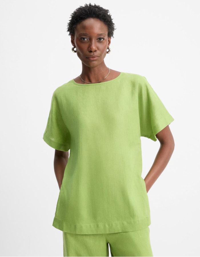 Blusa Linho Alongada