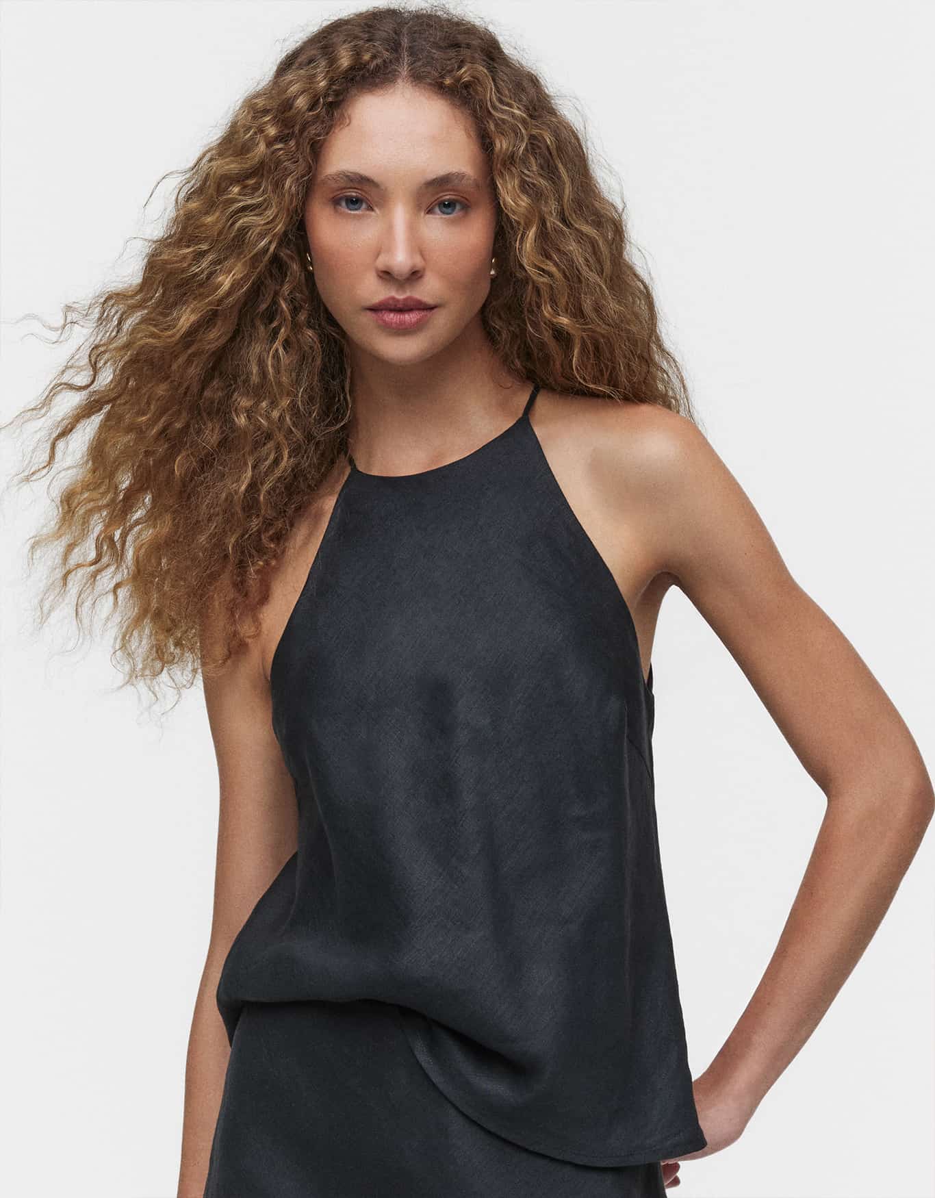 Blusa Linho Cava Americana