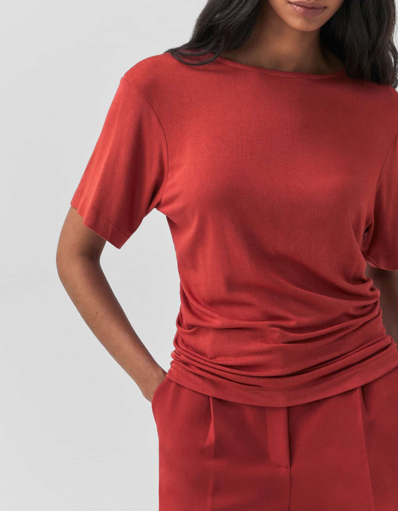 Blusa Malha Acinturada