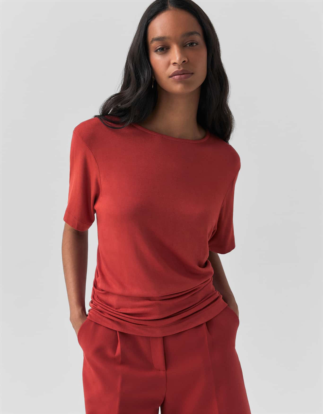 Blusa Malha Acinturada