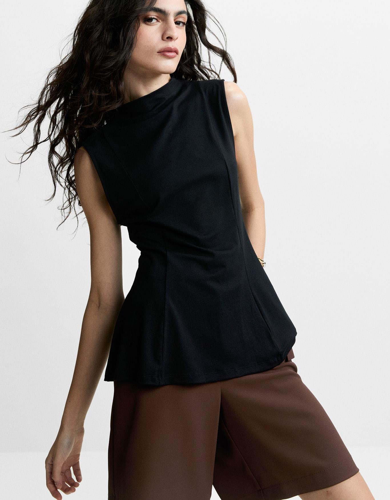 Blusa Malha Alongada