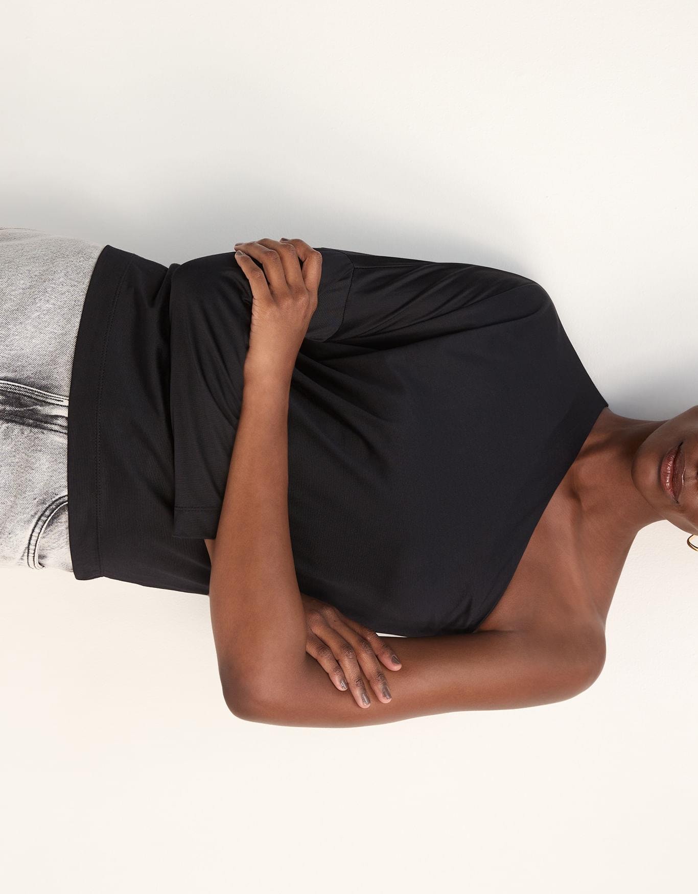 Blusa Malha Ampla Um Ombro Só