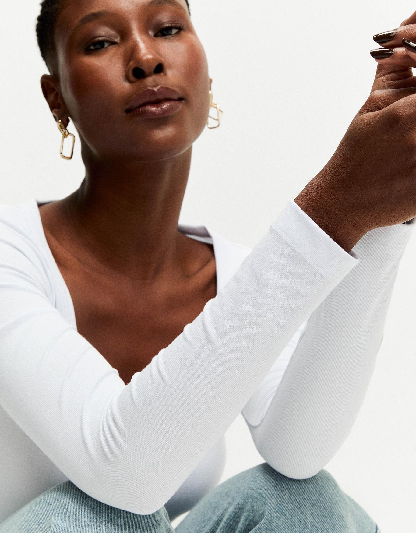 Blusa Malha Botões
