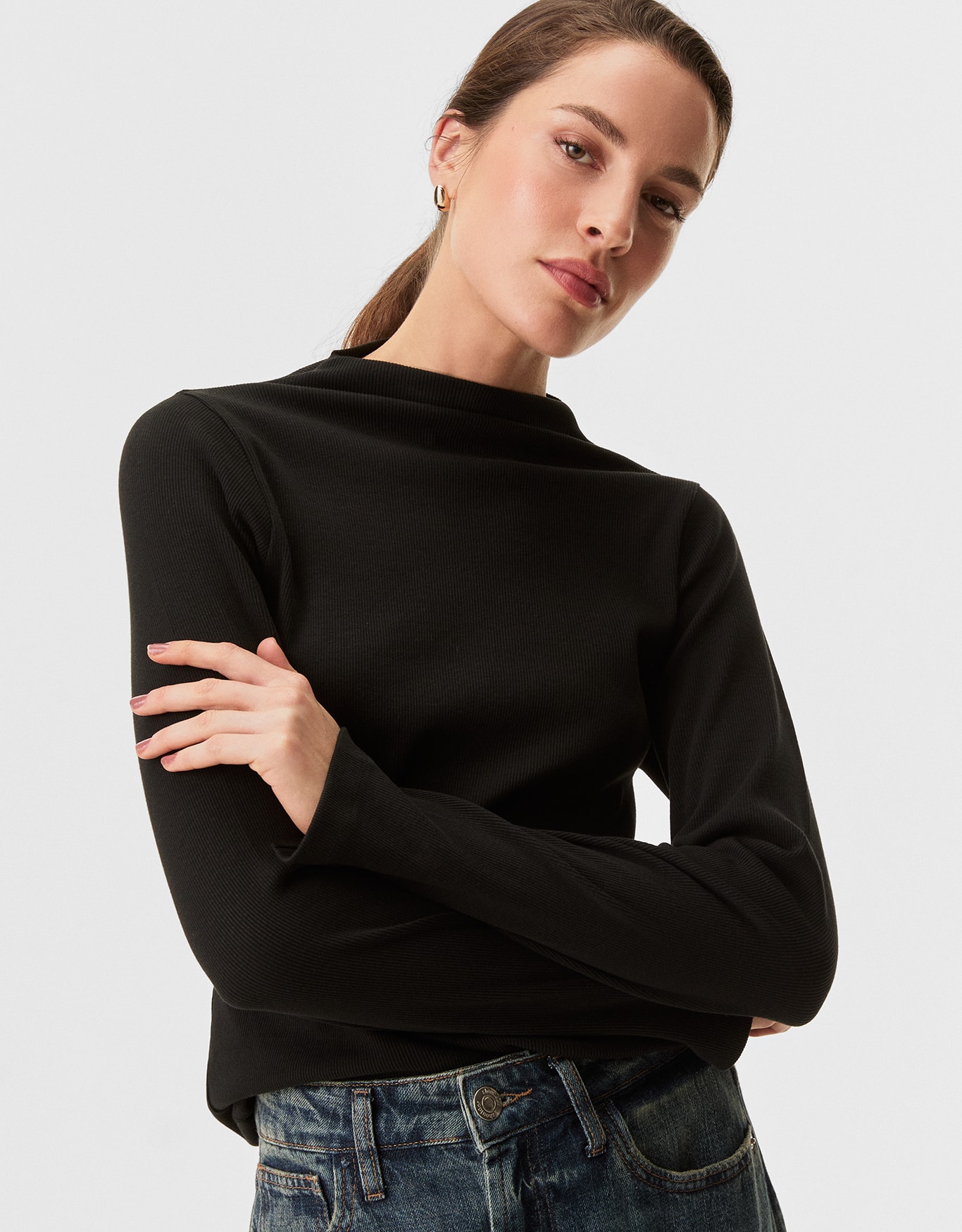 Blusa Malha Canelada