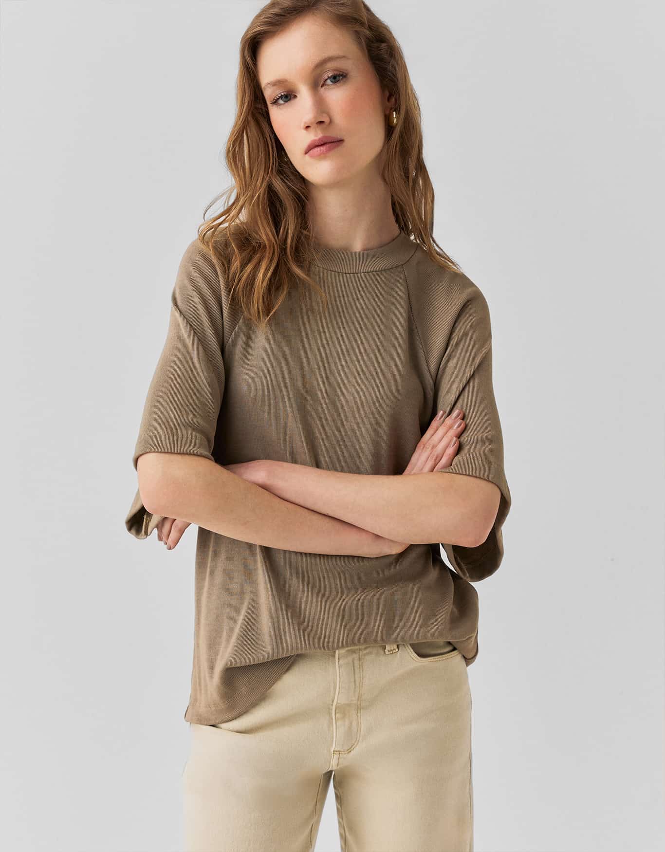 Blusa Malha Cava Raglan