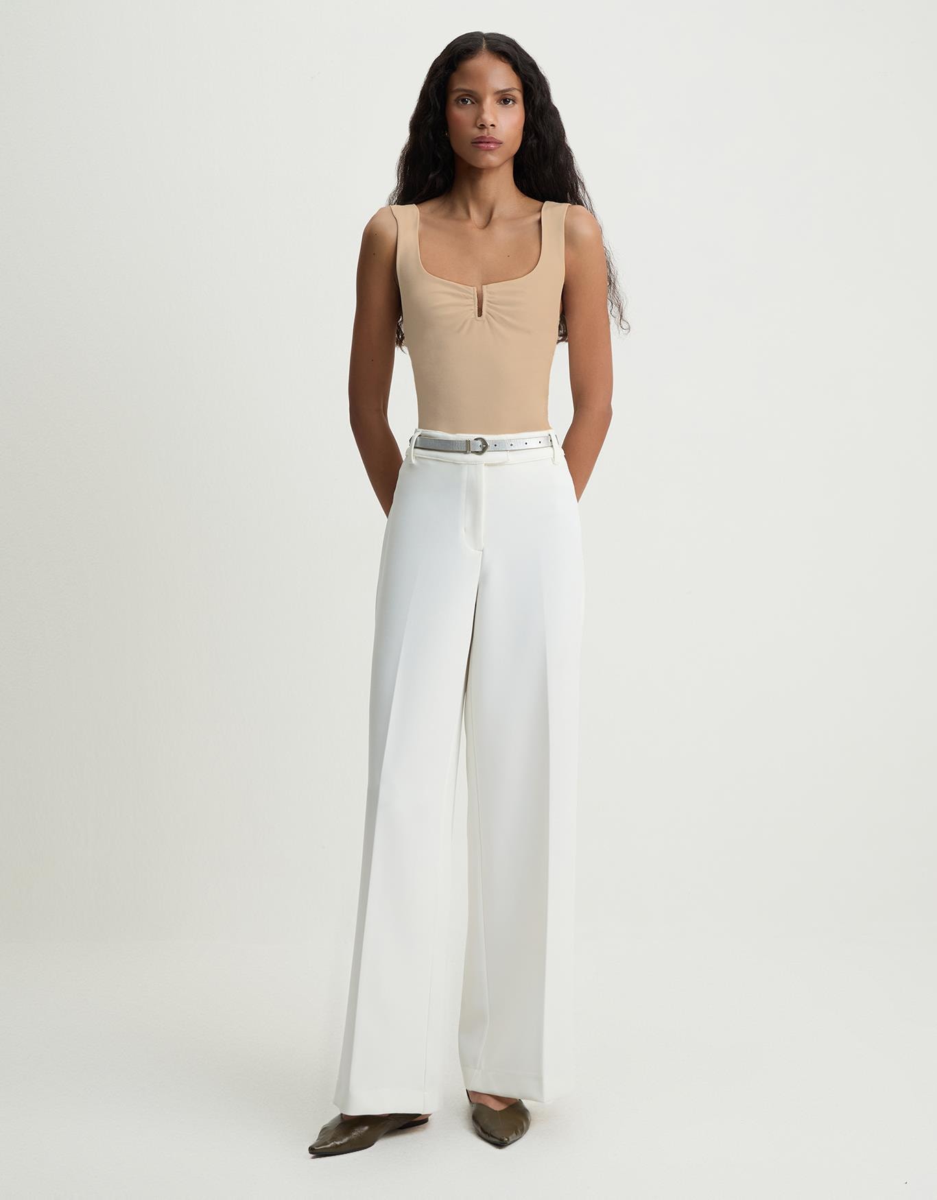 Blusa Malha Decote Franzido