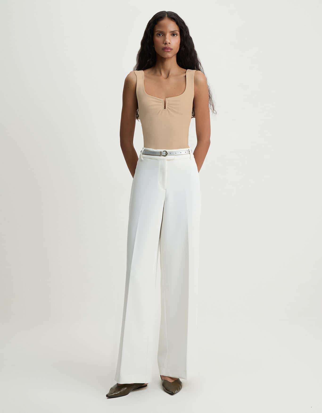 Blusa Malha Decote Franzido