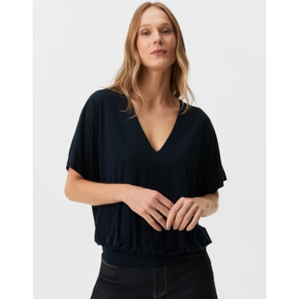 Blusa Malha Decote V