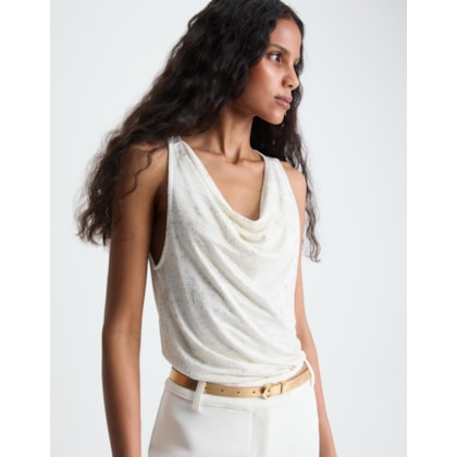Blusa Malha Degagê Foil