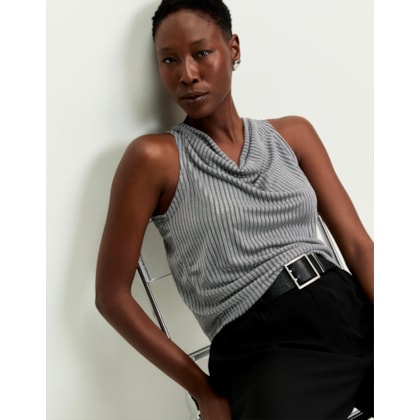 Blusa Malha Degage Lurex
