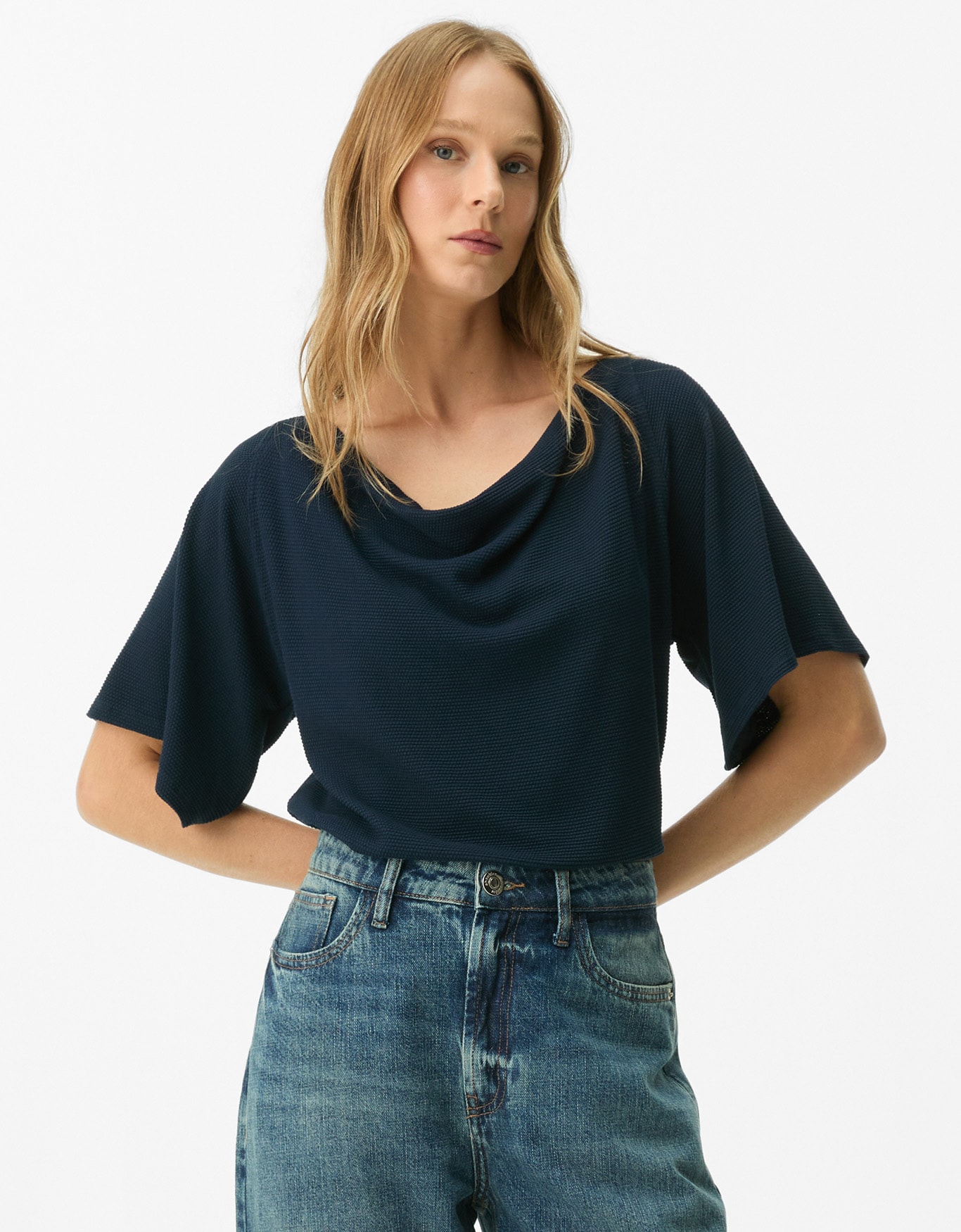 Blusa Malha Degagê Textura