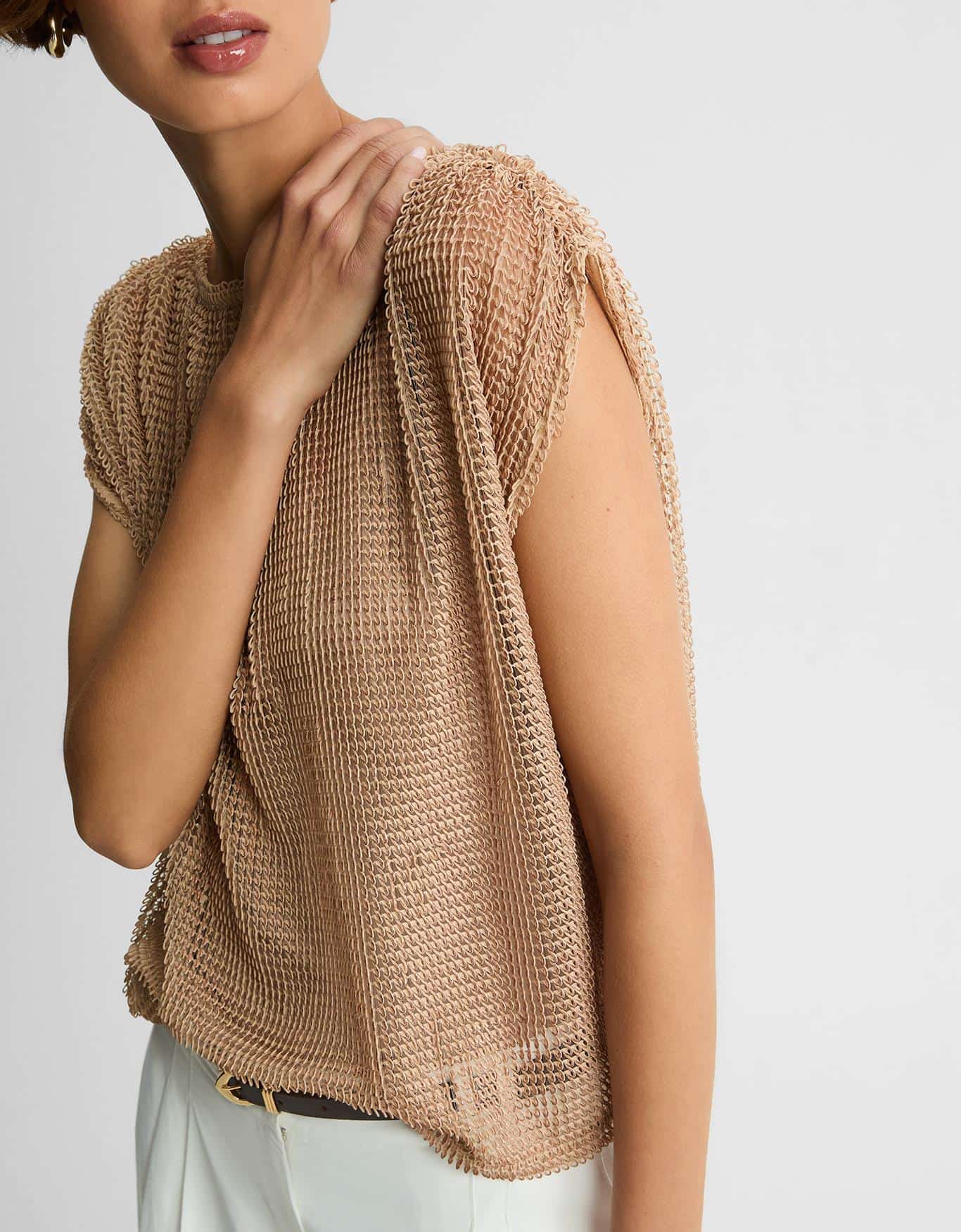 Blusa Malha Desagulhada