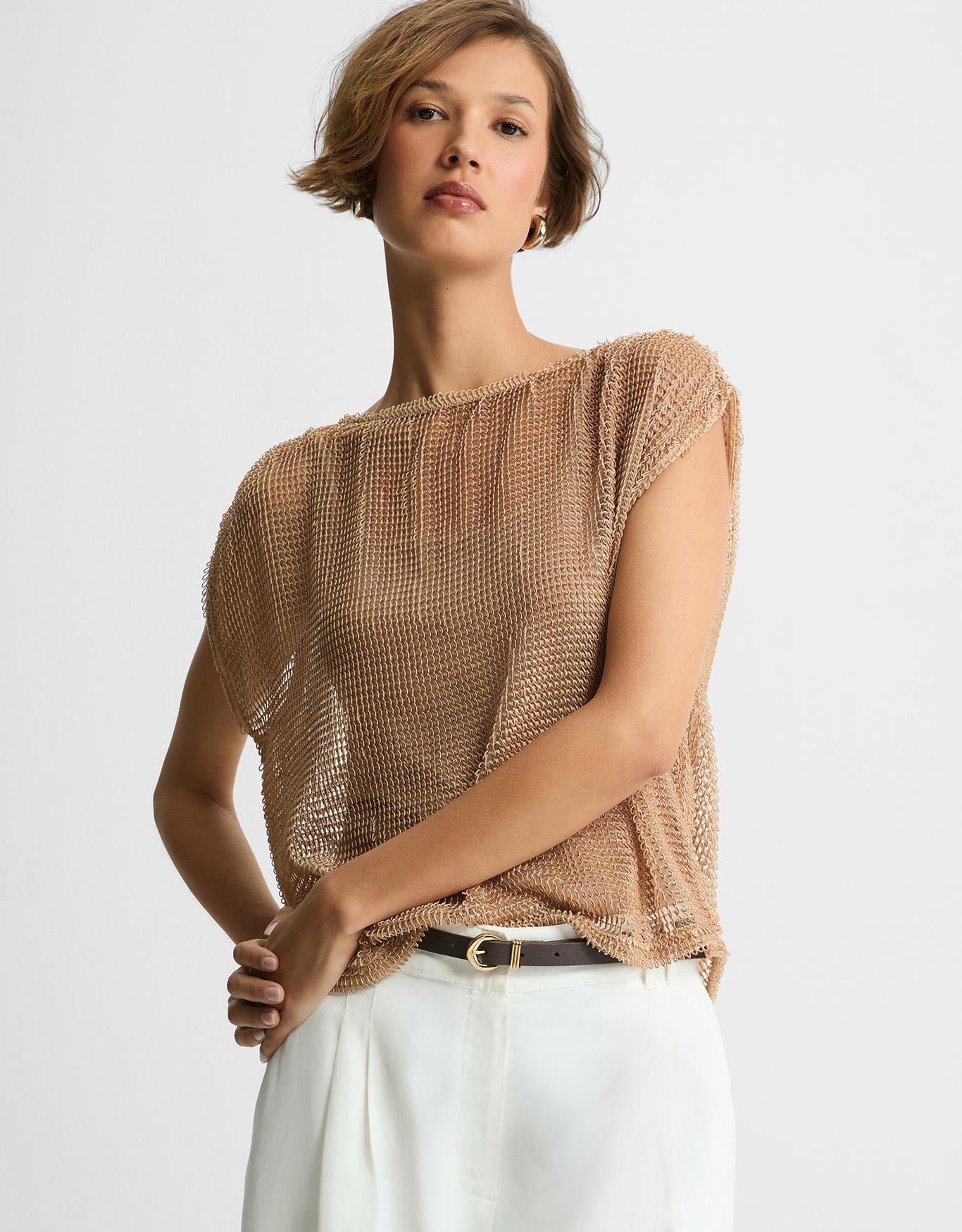 Blusa Malha Desagulhada