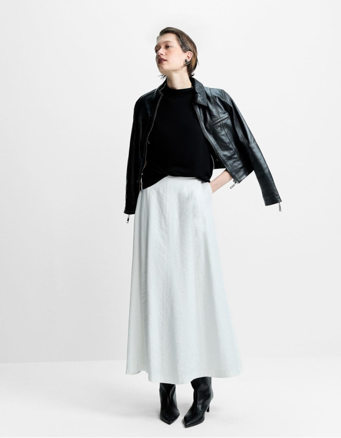 Blusa Malha Detalhe Contraste