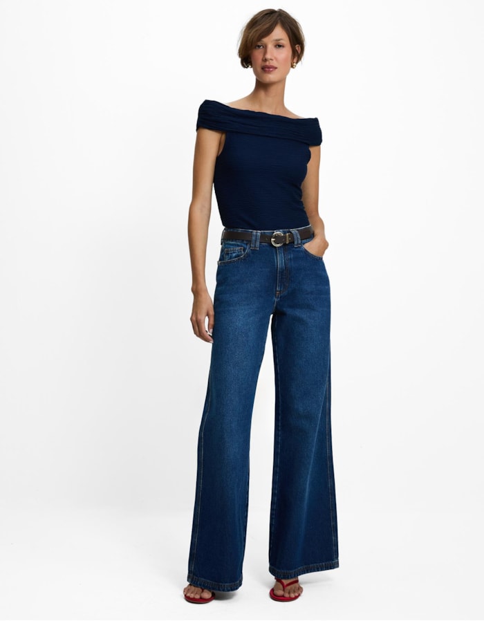 Blusa Malha Detalhe Torção