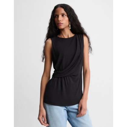 Blusa Malha Drapeada