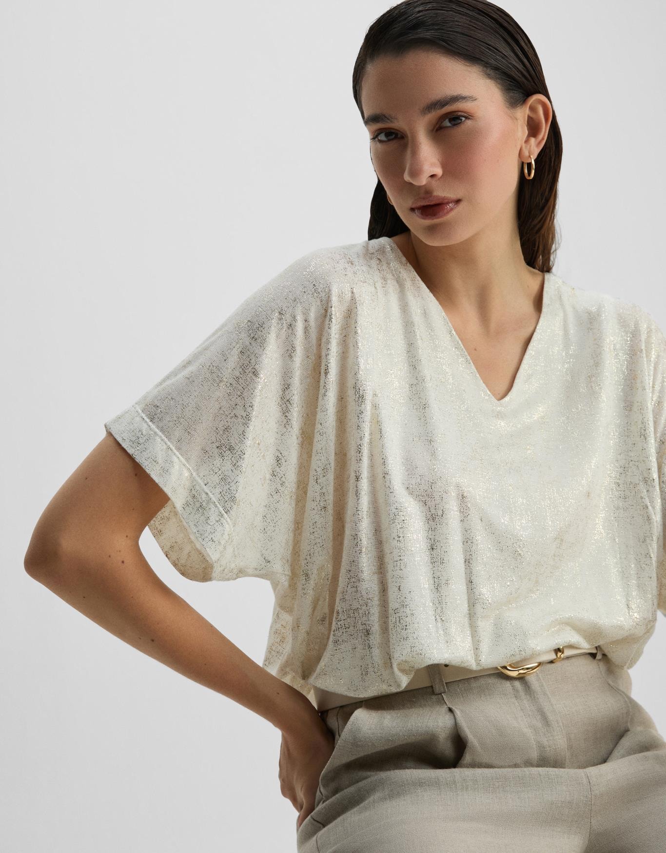 Blusa Malha Foil