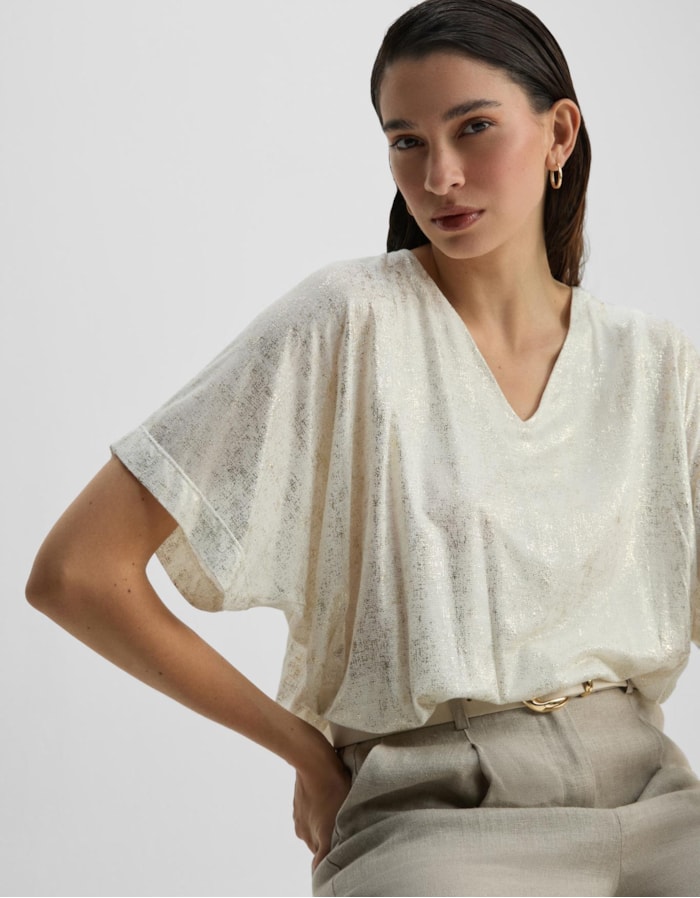 Shoulder — Blusa Malha Foil