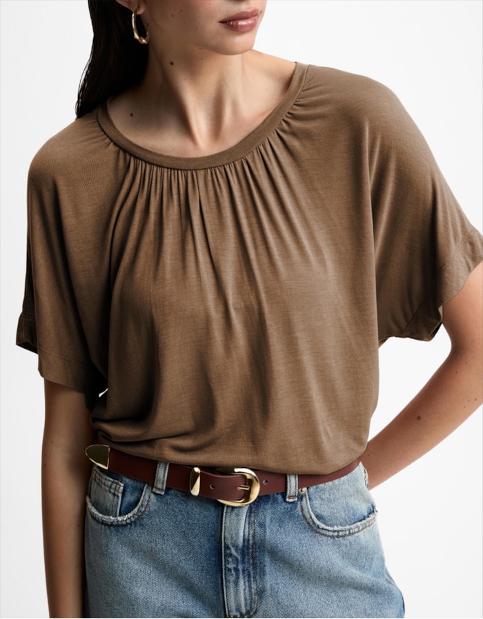 Blusa Malha Franzido