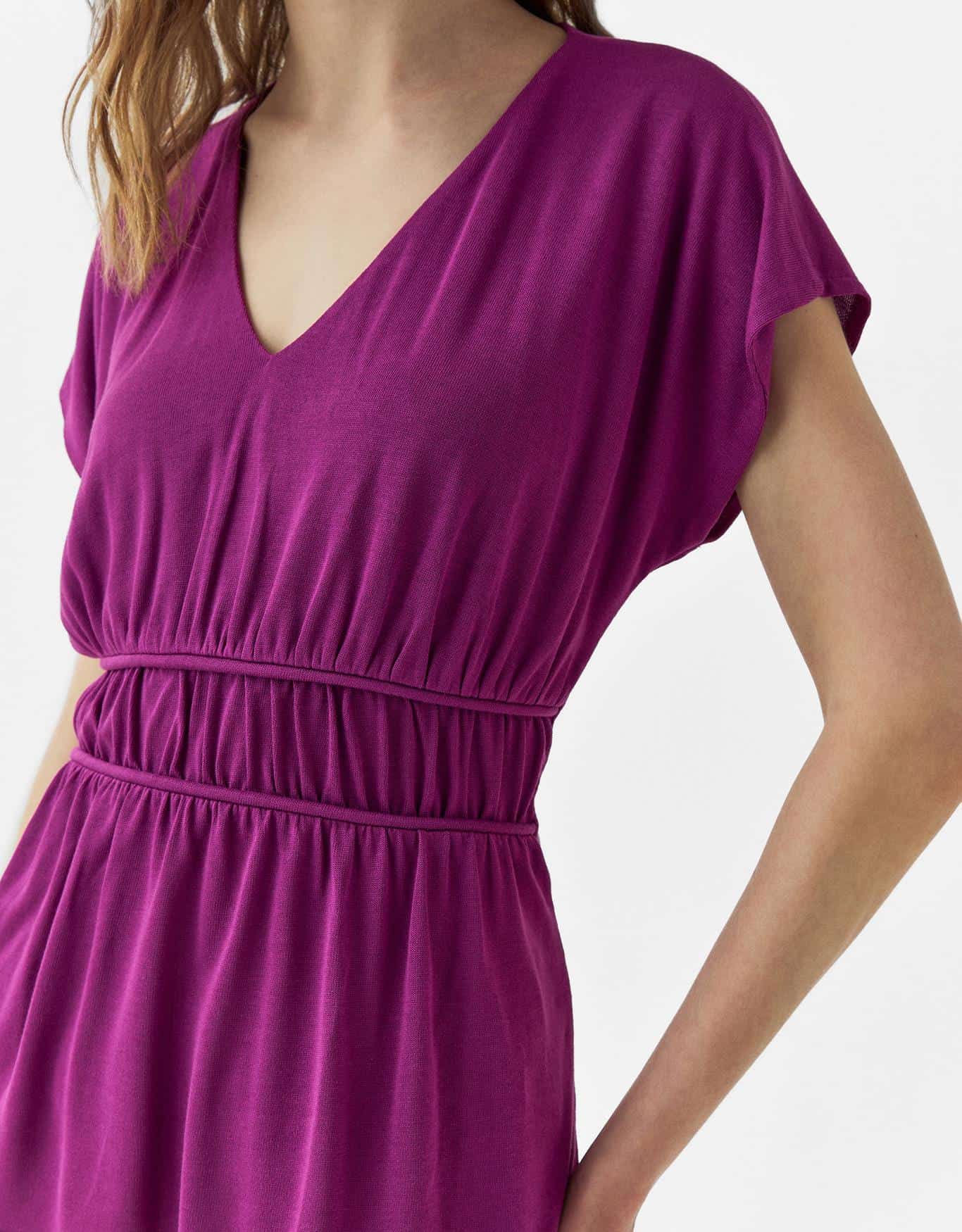 Blusa Malha Franzido Cintura