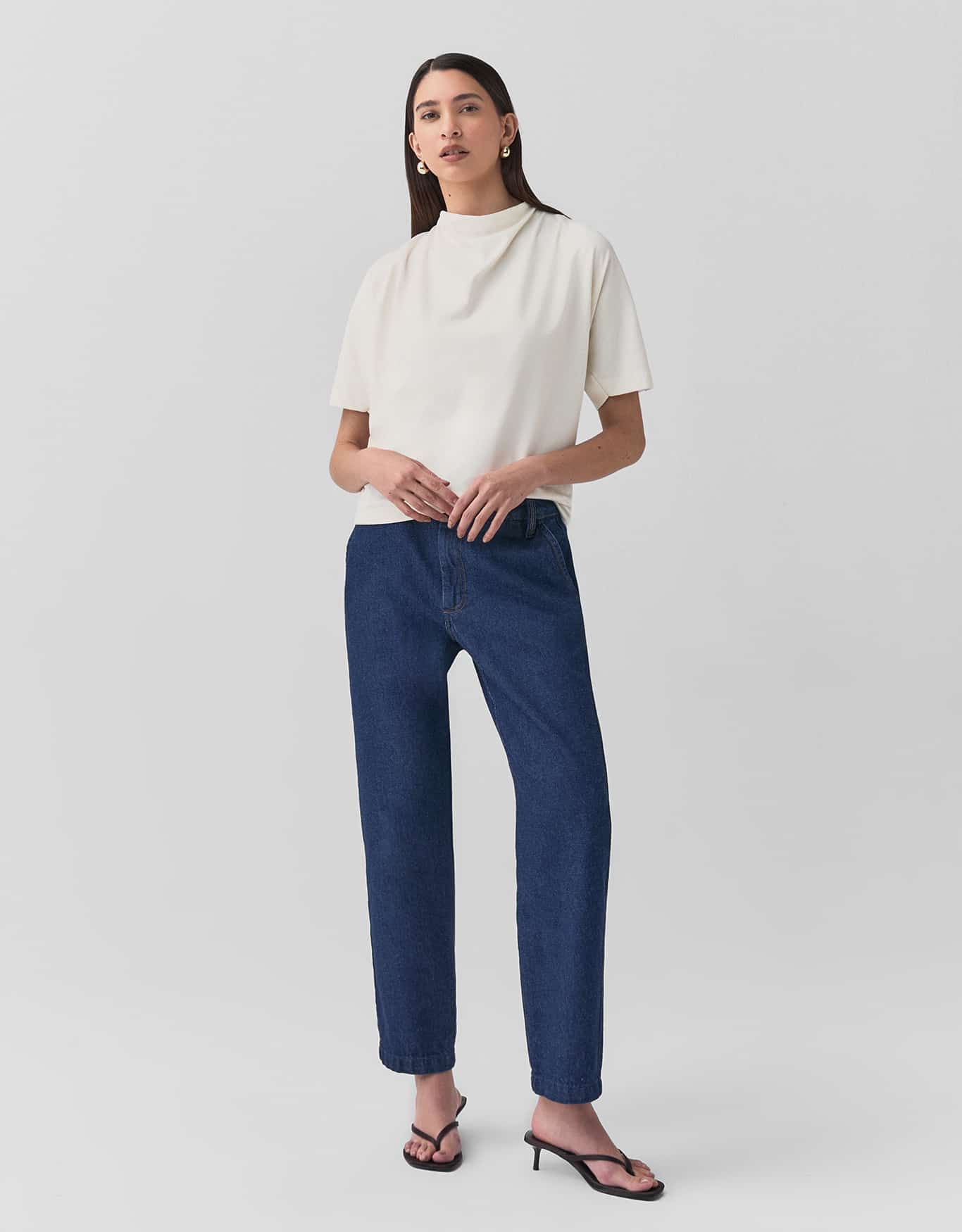 Blusa Malha Franzido Ombro