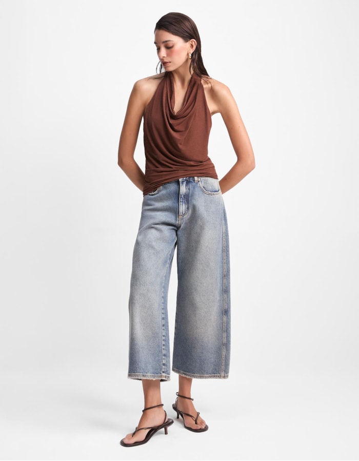 Blusa Malha Frente Unica