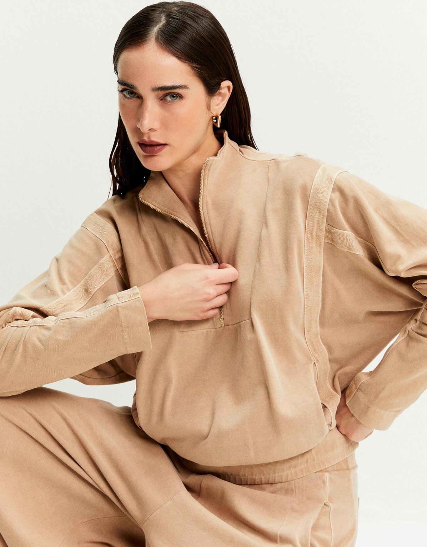 Blusa Malha Meia Vista