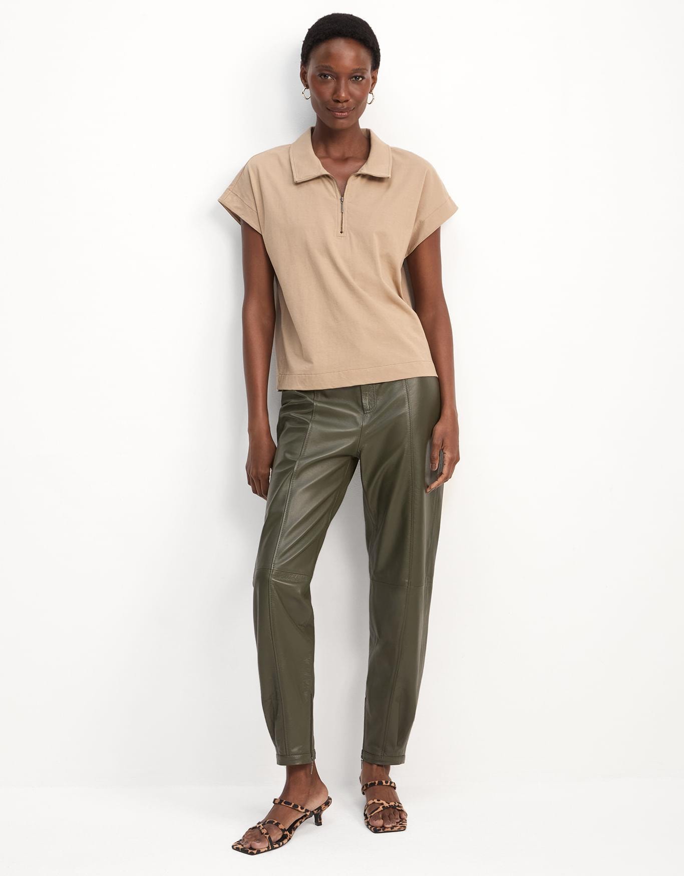 Blusa Malha Meia Vista Ziper