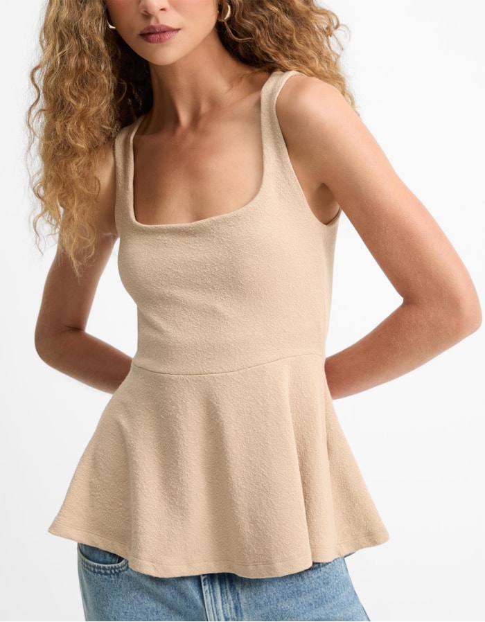 Shoulder — Blusa Malha Peplum