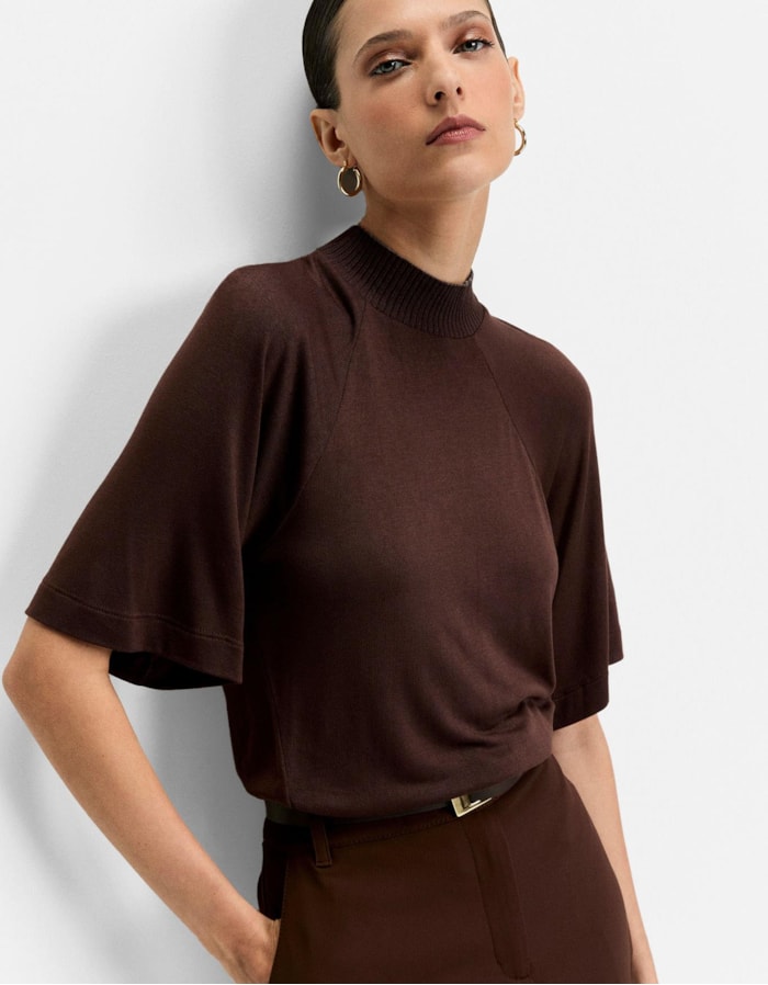 Blusa Malha Pregas Manga