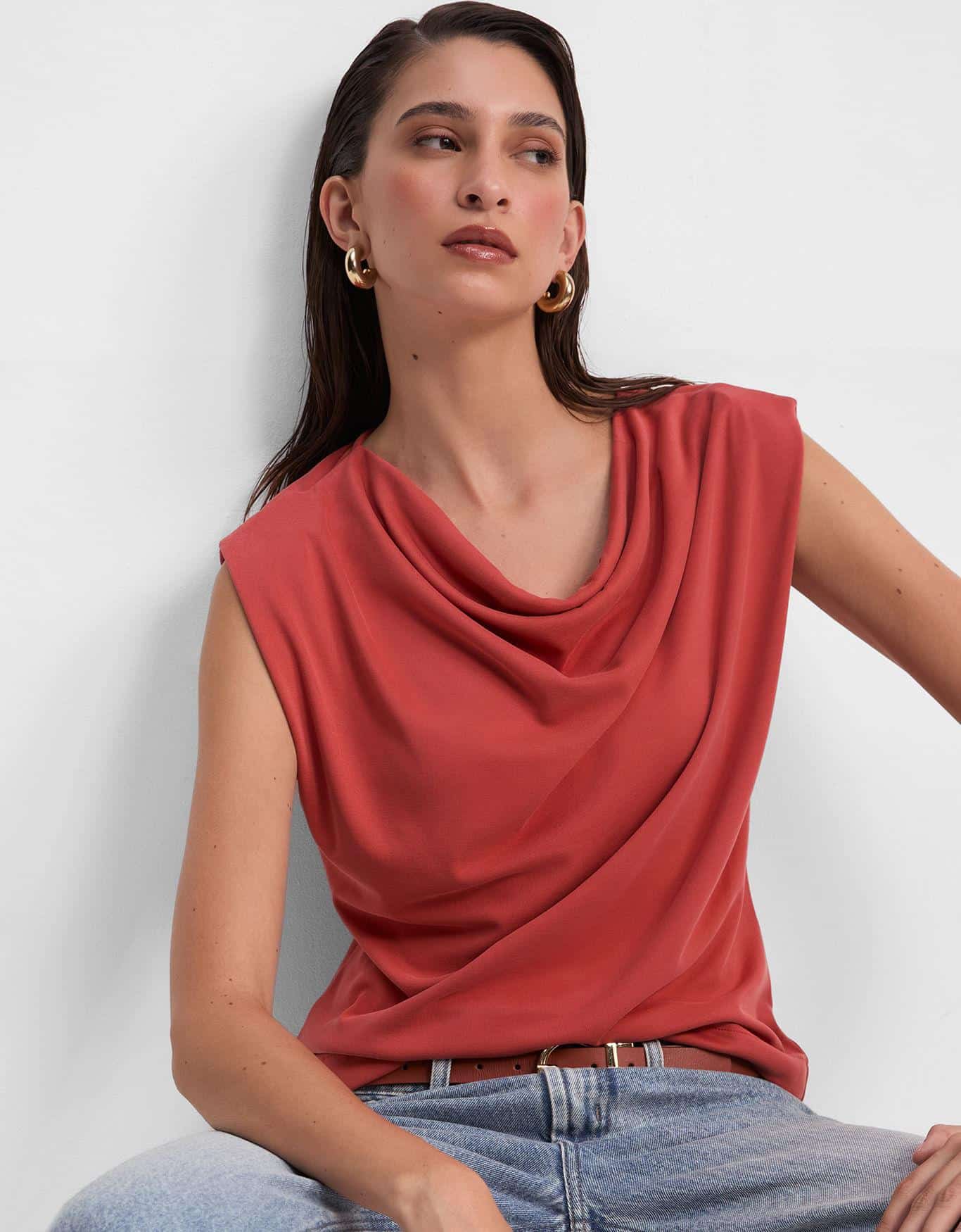 Blusa Malha Sem Manga Degagê