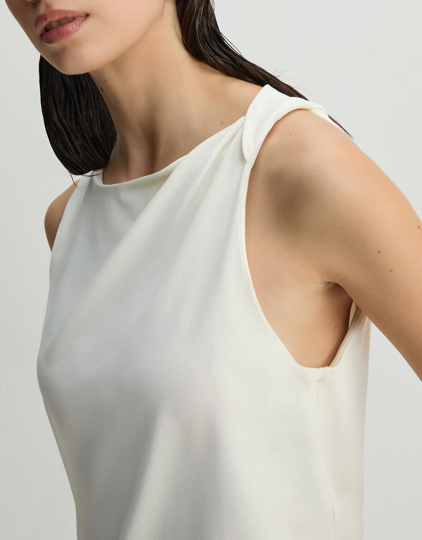 Blusa Malha Torção Ombro